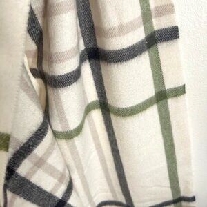 Charter Club  100% Cashmere Plaid Scarf- Unisex